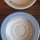 Set of 6 saucers small antique biscuit bread plates Limoges Villeroy and Bich Gilbert
