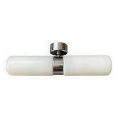 Wall light design in opaline and chrome metal