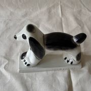 Chien en céramique Geo Condé 1930 Saint-Clement