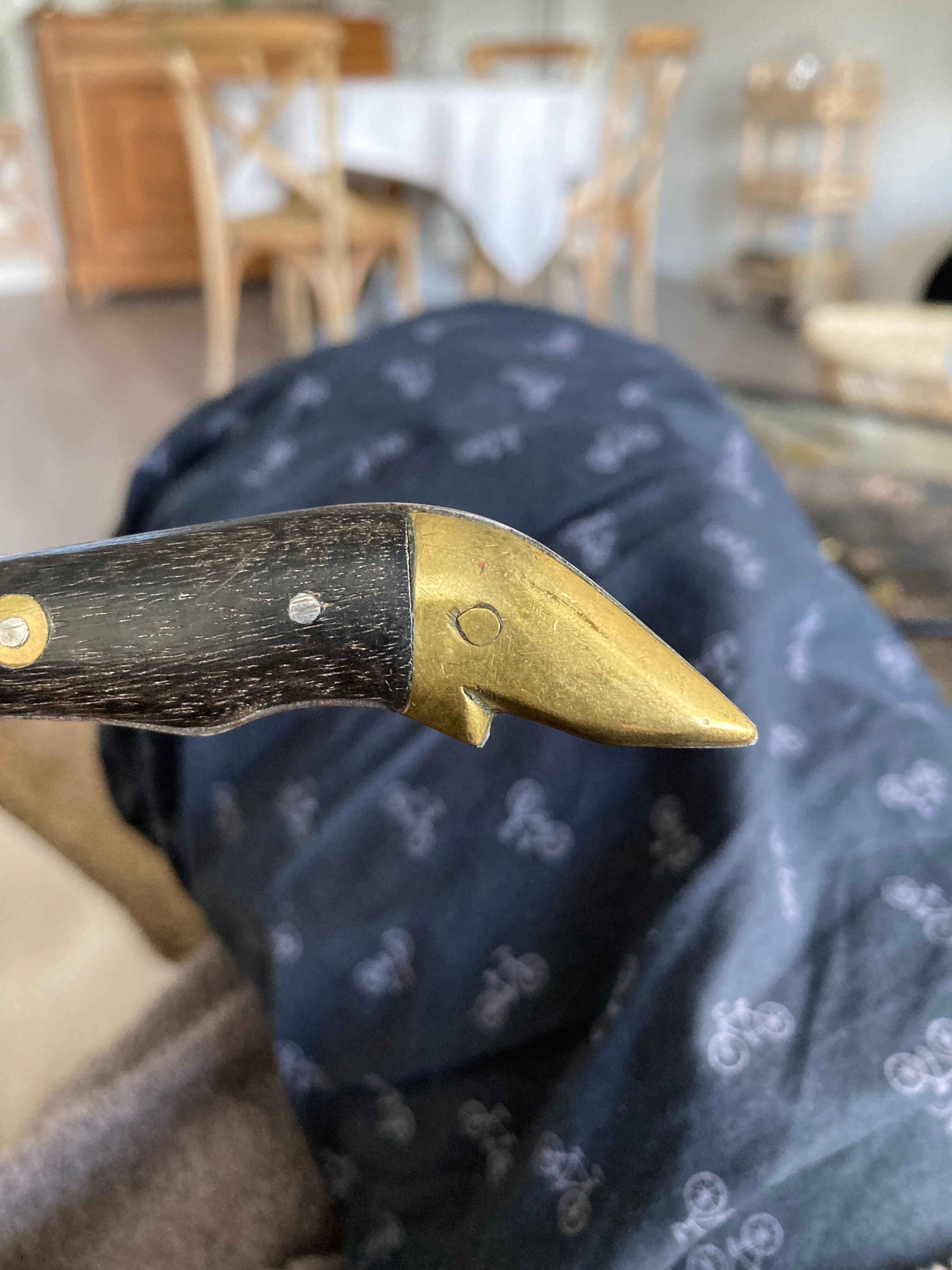 4 antique table knives - Pouzet Bigay - Thiers late nineteenth