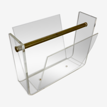 Porte revue plexiglas par David Lange pour Roche Bobois design 1970