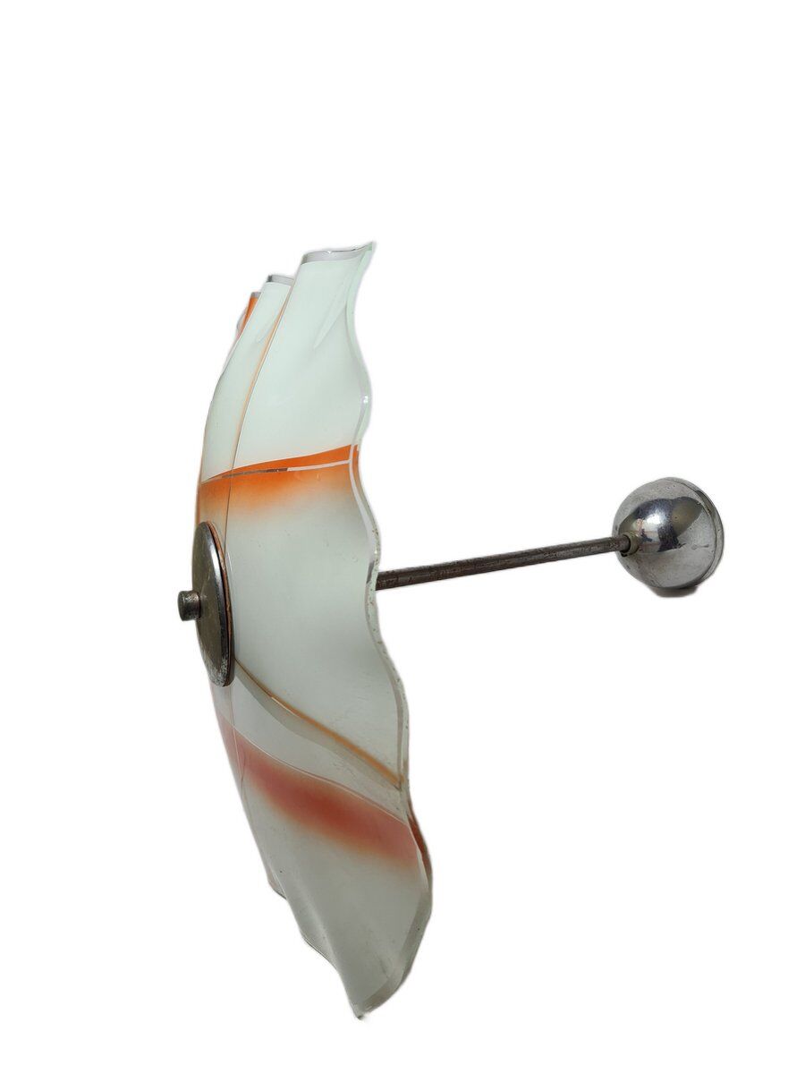 Vintage pendant light in glass, Poland, 1970s