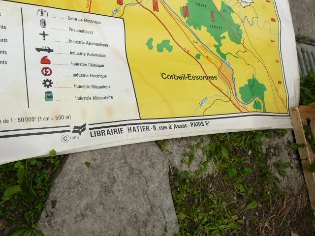 School poster N°49 Hatier 1969 Paris and suburbs