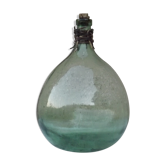 Dame Jeanne en verre vert vintage 10 L