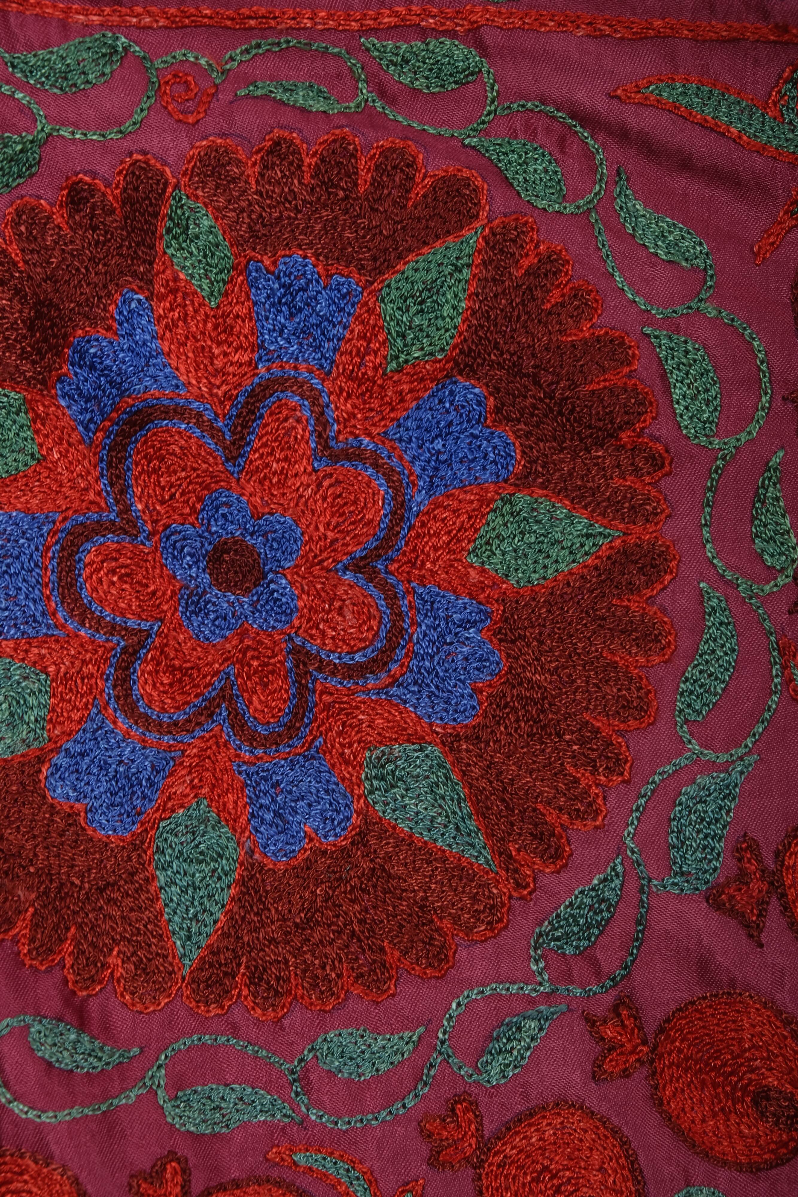 Hand knotted rug, vintage turkish rug 96x191 cm