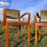 Pair of bridge armchairs 1950