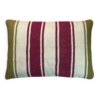 Vintage turkish kilim cushion cover , 40 x 60 cm