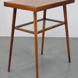1960s Side Table in Oak Finish , Czechoslovakia