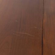 Round table in wood and brass vintage 1960s design luciano frigerio