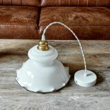 Vintage opaline pendant lamp