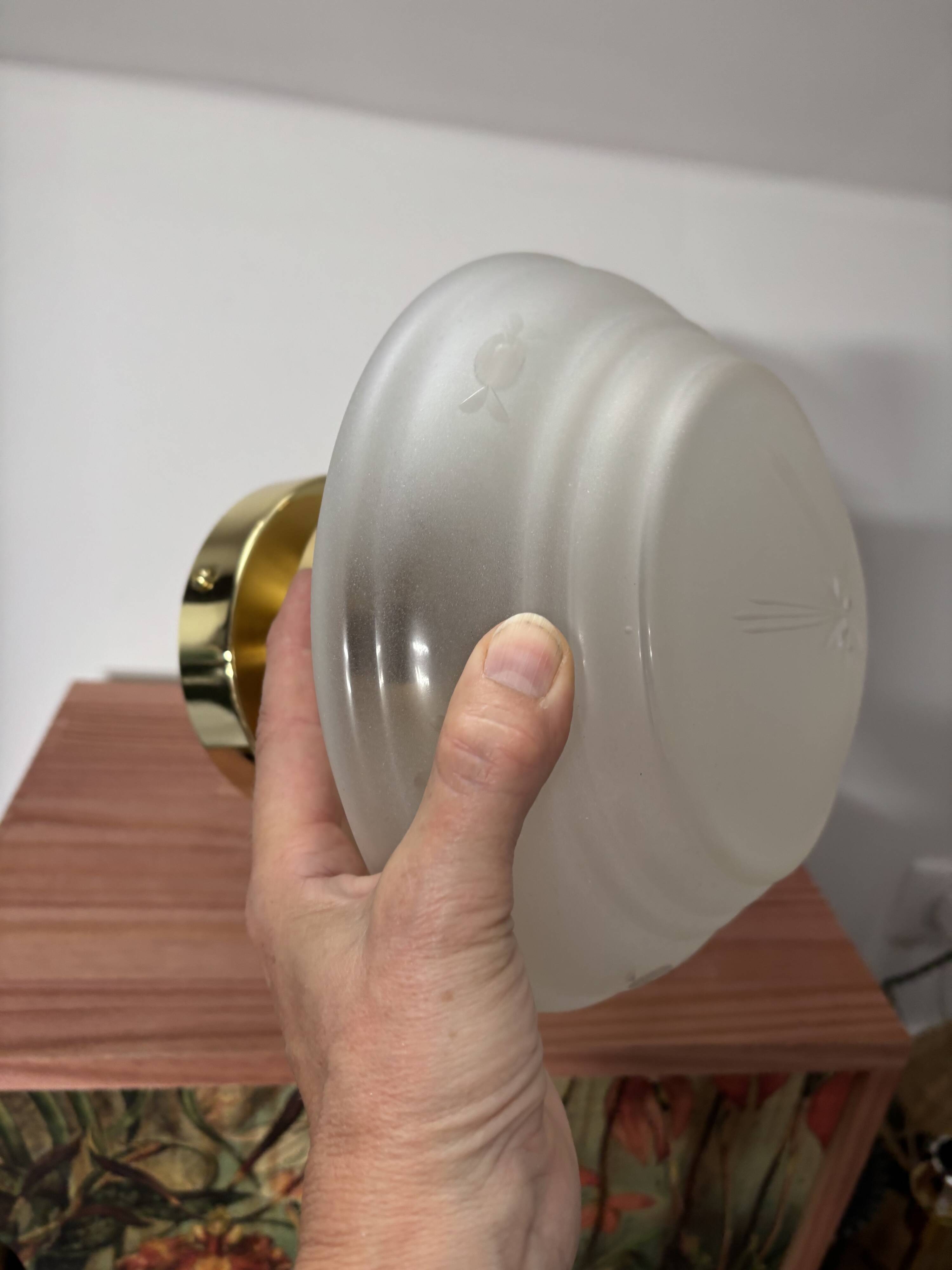 Vintage Art Deco Globe Ceiling Light