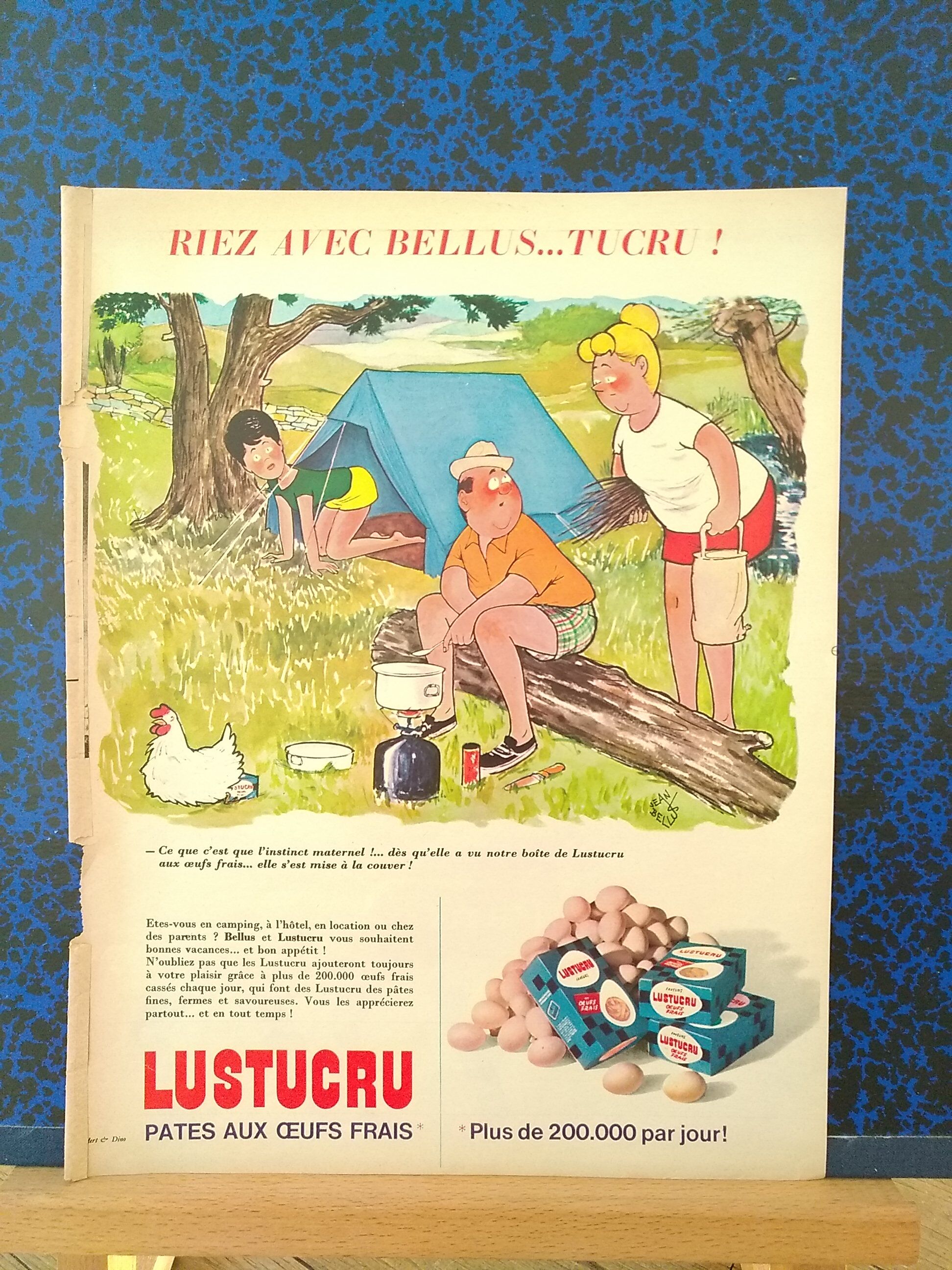 Ancienne Boîte Factice Lustucru Pâtes - Miniature Pour Dinette/poupée - Parfait état Vintage
