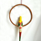 Vintage wooden parrot