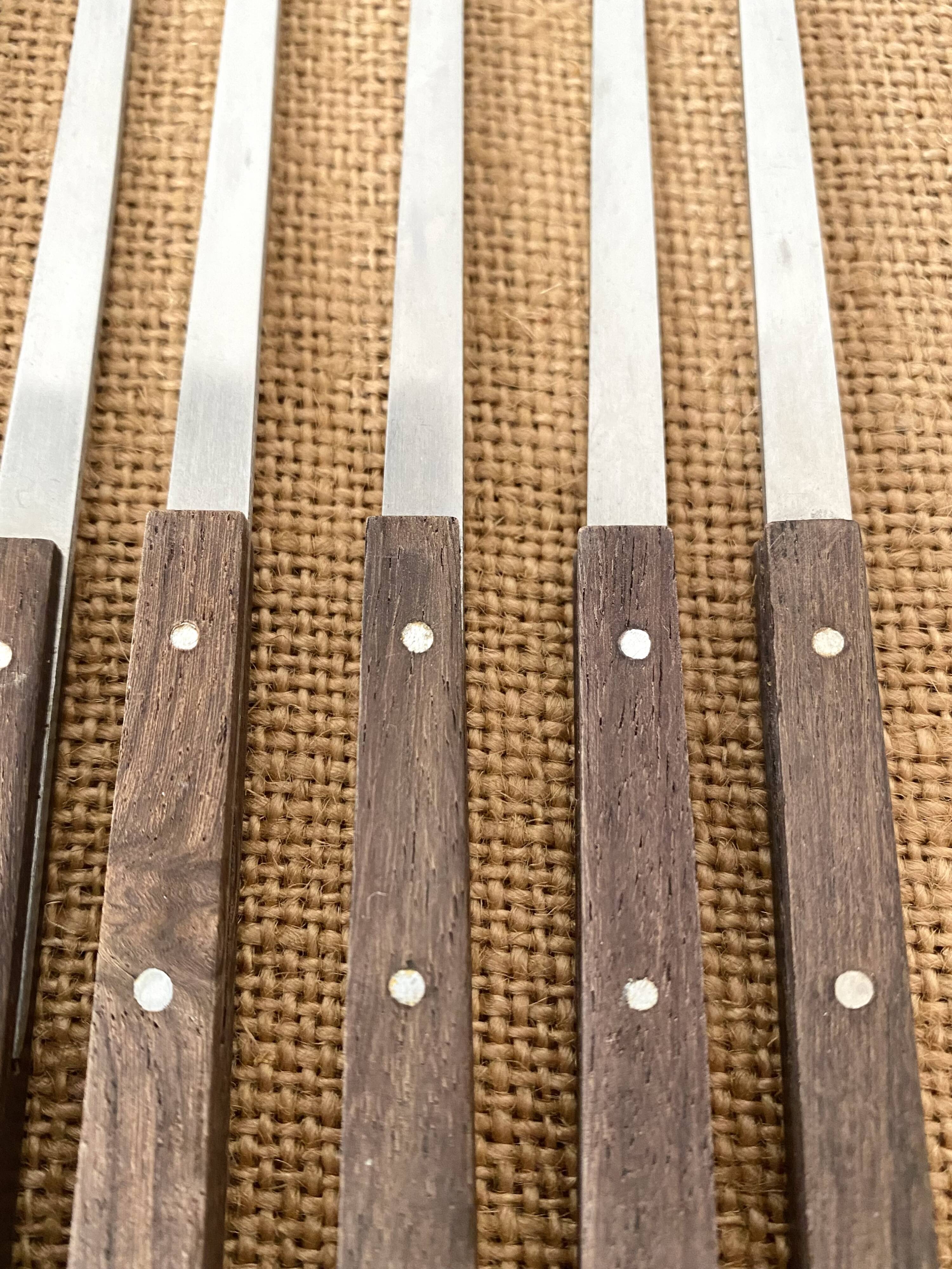 Pics à crustacés Letang Remy inox et bois exotique