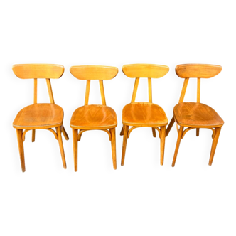 Set of 4 Lutherma “banana” chairs