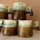 Cafetière, tasses céramiques organiques