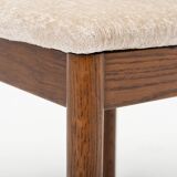 Lot de 4 chaises de salle à manger vintage en chêne teinté