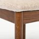 Set of 4 vintage dining chairs in stained oak
