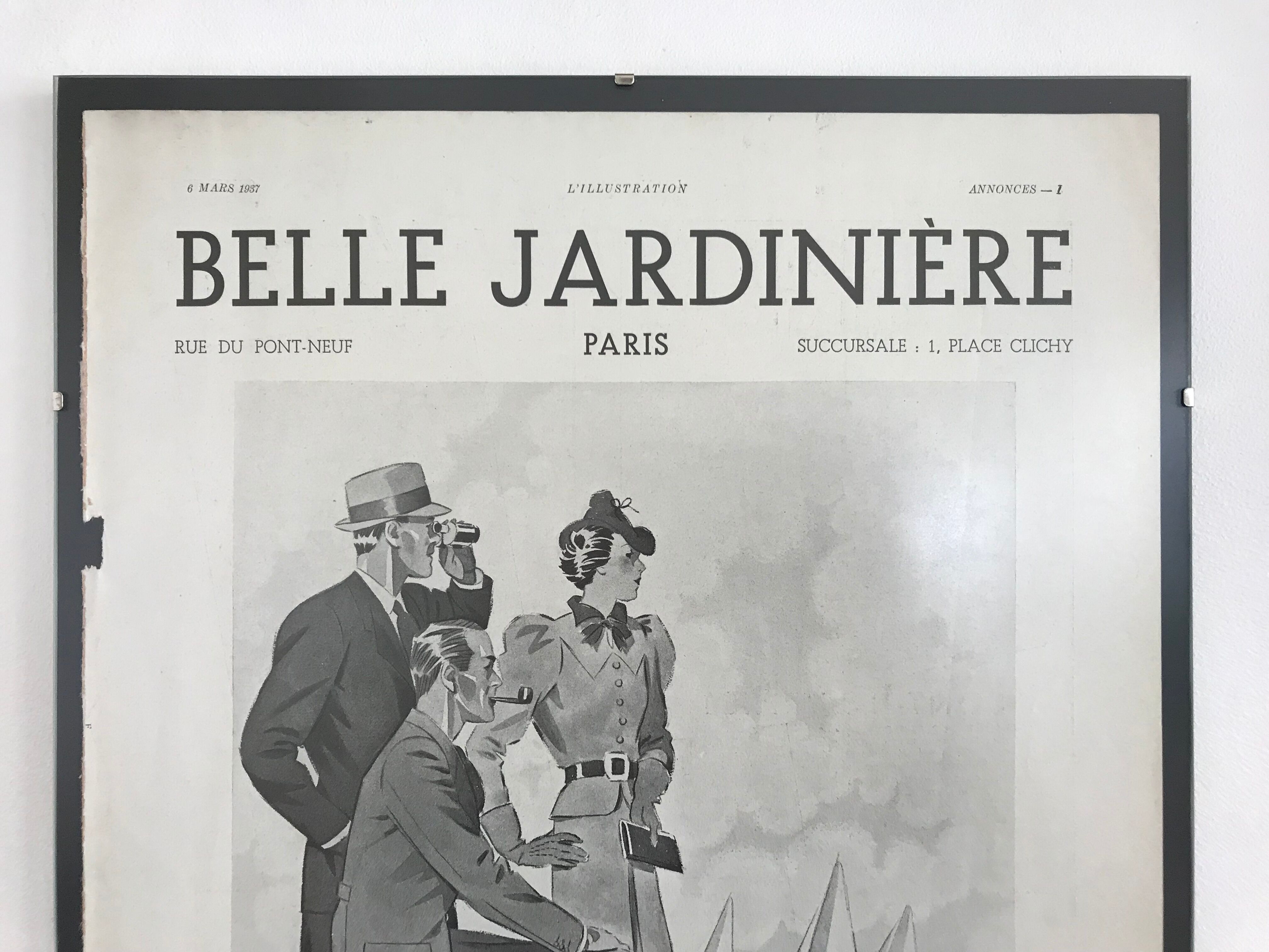 Advertising poster Belle jardiniere 1937