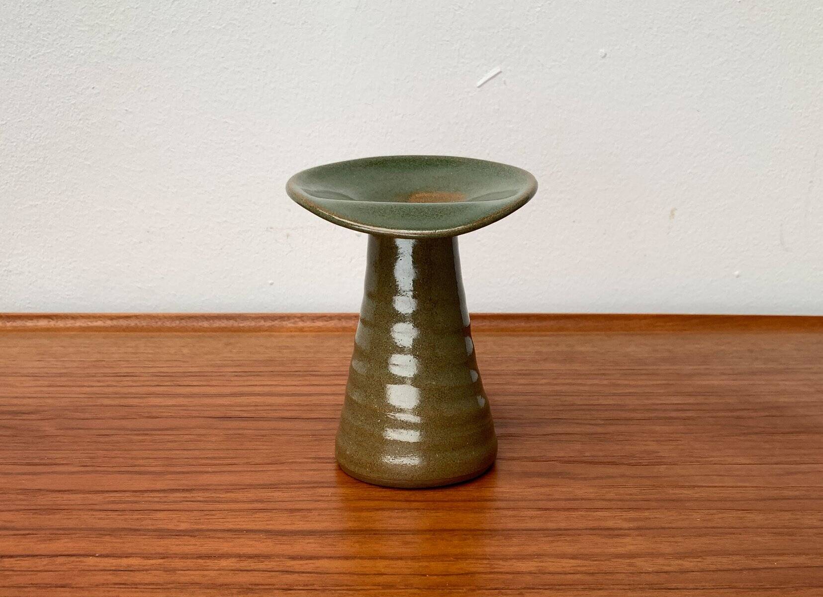 Vase de poterie d'atelier allemand vintage par Acki Jürgens, années 1970
