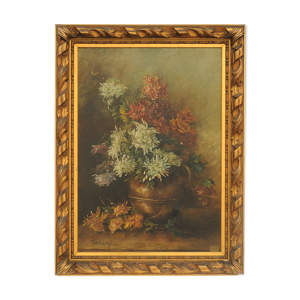Huile sur toile Bouquet - fleurs