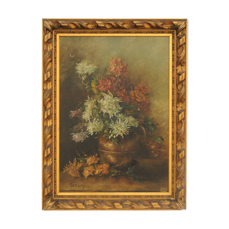 Huile sur toile Bouquet de fleurs