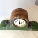 Art deco mantel clock Cazalas Bannière de Bigorre 1930, Basque ceramic clock
