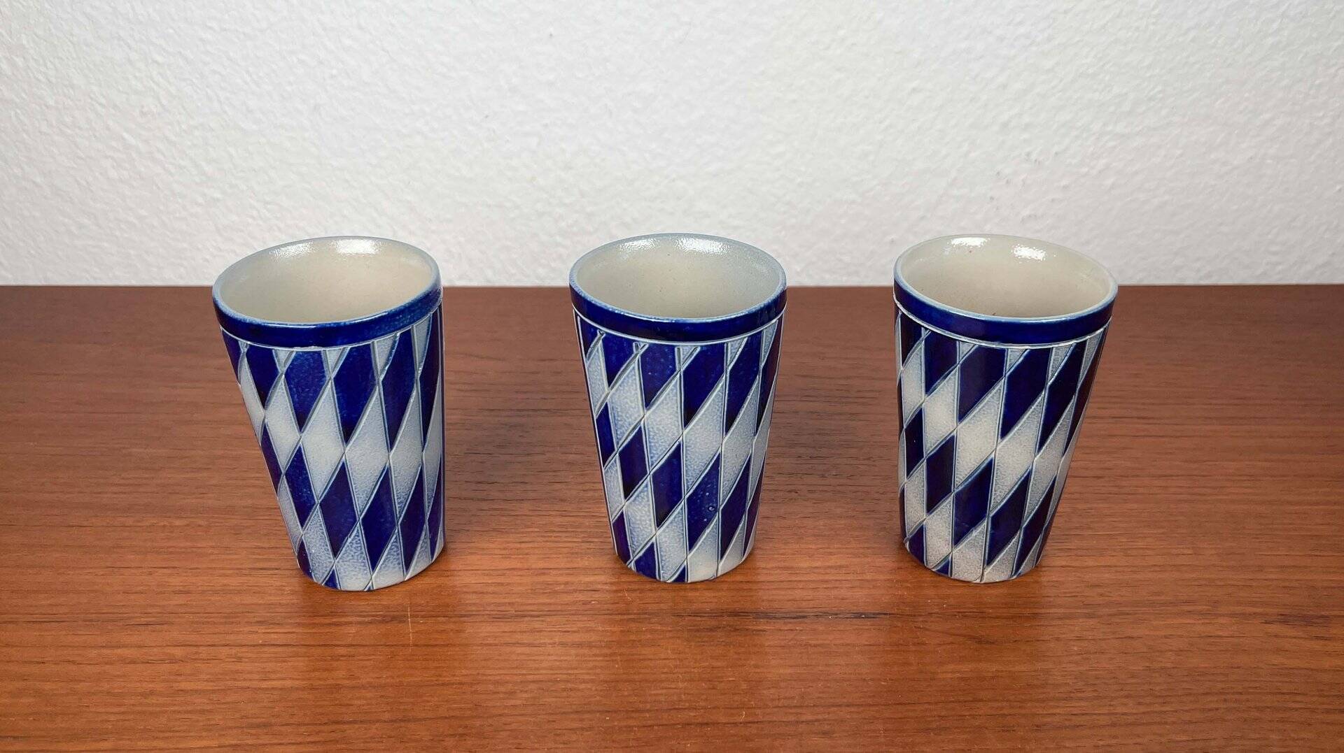 Set of 3 Vintage German Ceramic Mugs by Merkelbach Keramik, 1970s
