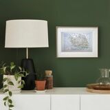 The Vendée, old map printed in 1889.