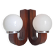 Vintage wooden wall light