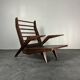 Midcentury Brazilian modernist lounge easy chair by Acacia Gil Borsoi,1950s