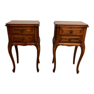 Pair of Louis XV style bedside tables