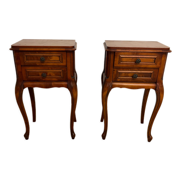 Pair of Louis XV style bedside tables