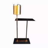 Modernist copper ashtray with shelf, 1960.