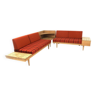 Set of 2 "Svane" chaise lounges, Ingmar Relling, Ekornes, Norway, 1960
