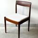 Chaises en teck, 3 pièces, Lübke, Allemagne, années 1960, vintage, milieu du siècle