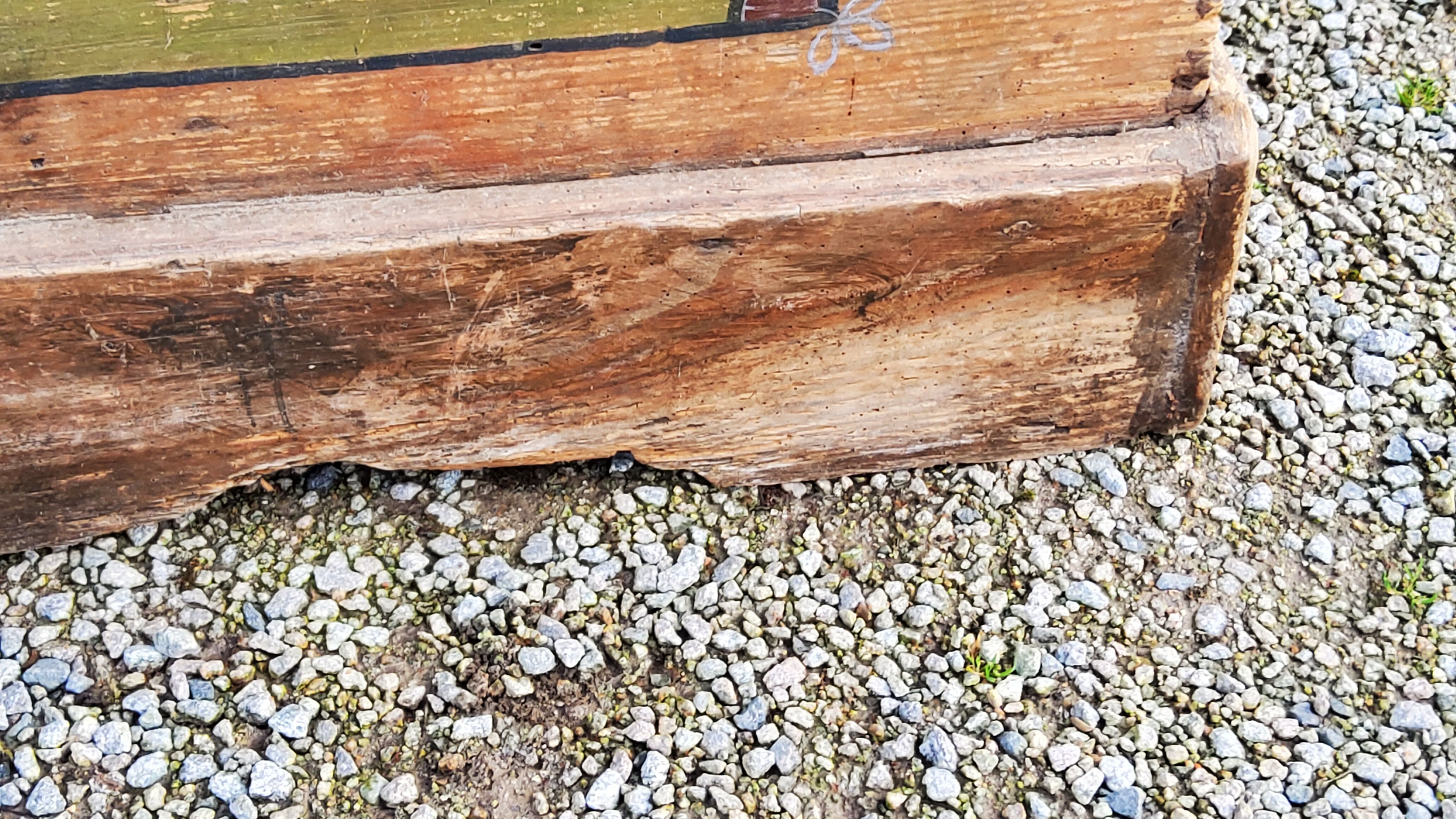 Alsatian polychrome wedding chest eighteenth -nineteenth century