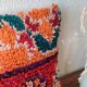 Moroccan red bohemian cushion