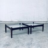 Mid-Century Modern Design Low Side Table Set, Sweden, 1960s, Set of 2