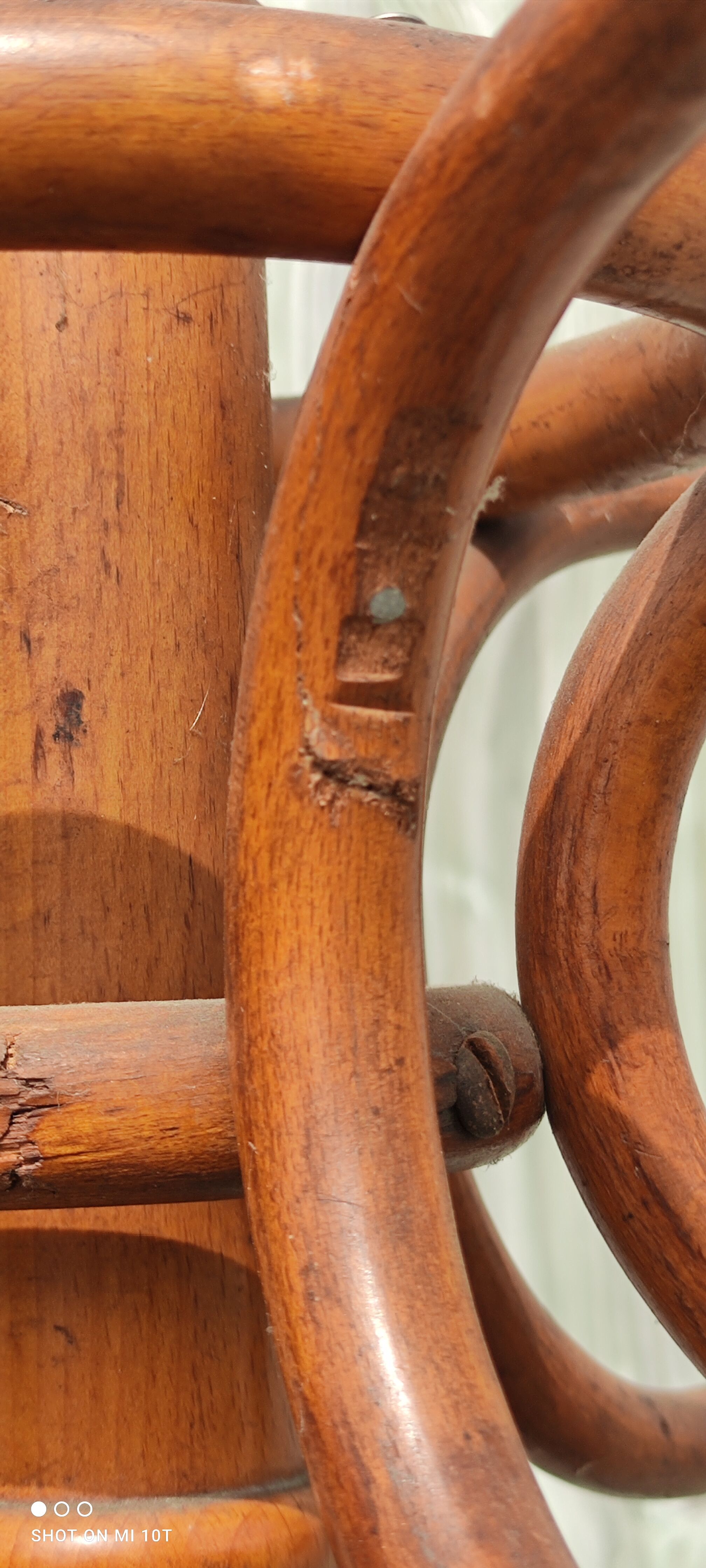 Ancien porte manteau perroquet