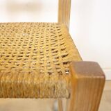 Woven Seat Ibiza Style Chair, Spain, 1970s