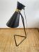 Vintage 1970s black metal cocotte lamp