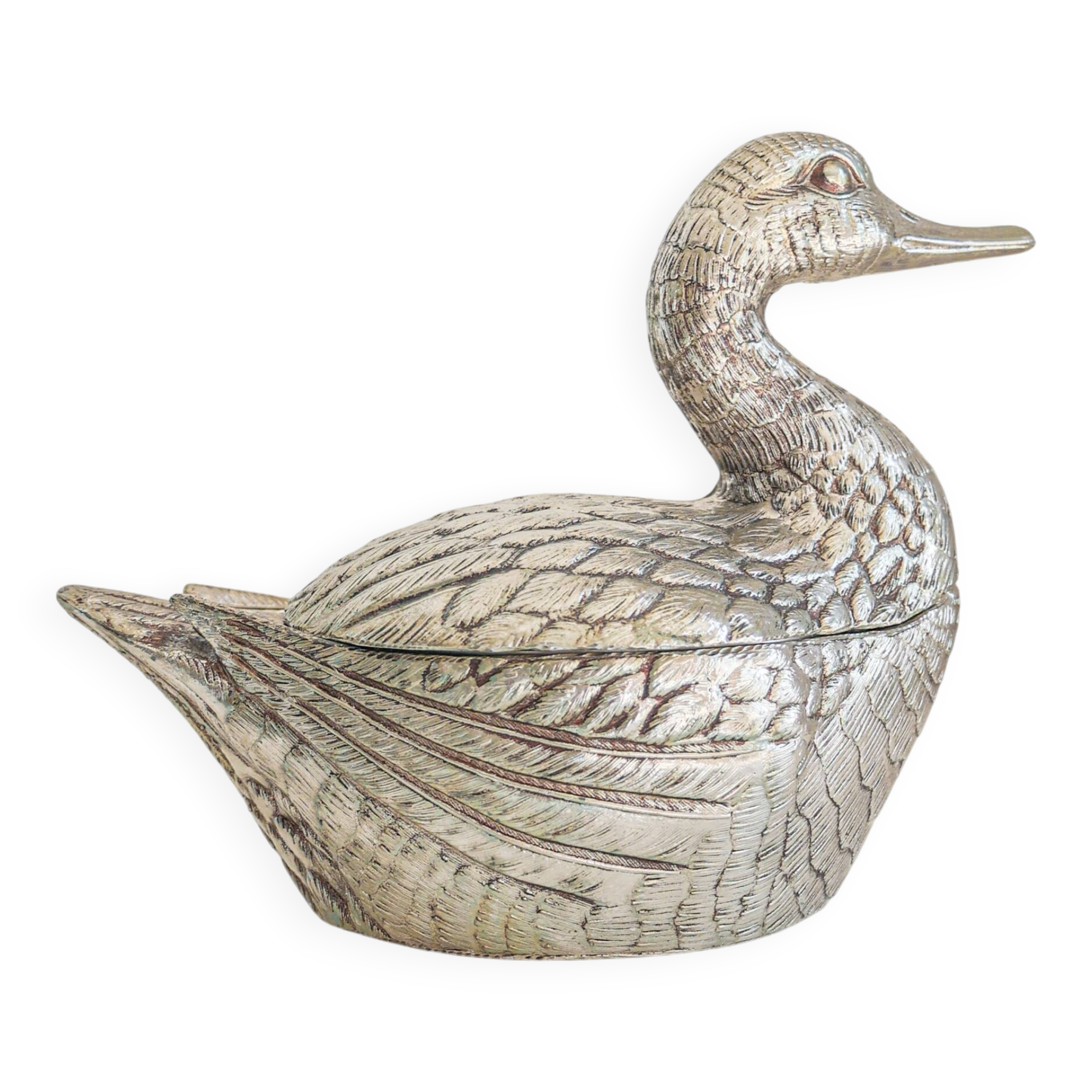 Vintage swan ice bucket by Mauro Manetti, Italy, 1970s