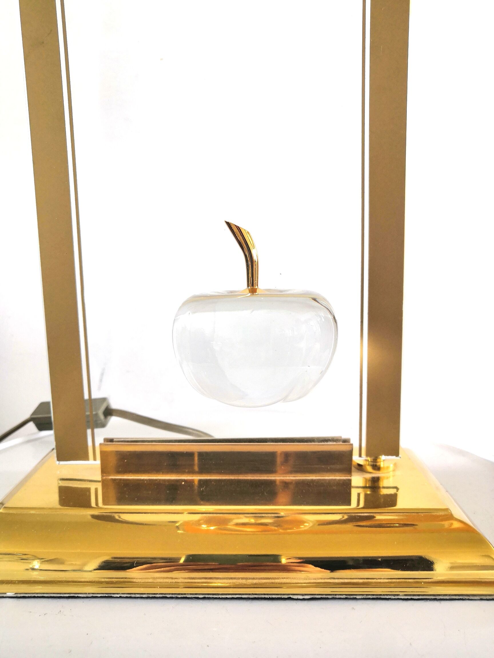 Hanging apple lamp in crystal design Le Dauphin