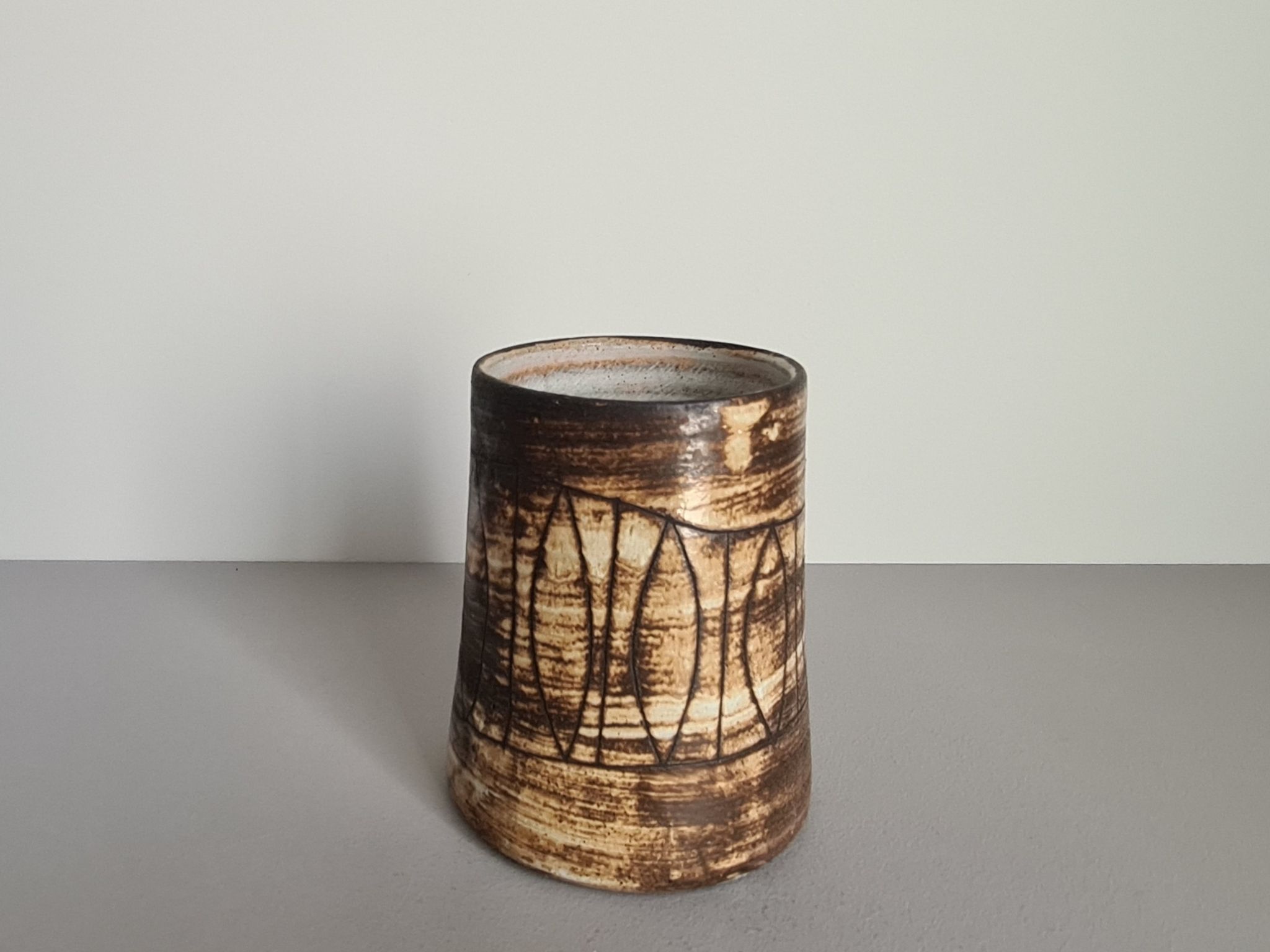 Ceramic Vase by Jacques Pouchain for Atelier Dieulefit, 1960s / Mid-Century / collection/ French ceramics