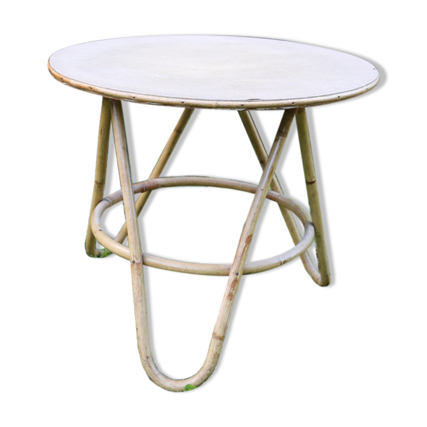 Nice rattan coffee table, vintage