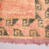 Vintage Moroccan Rug 157 x 274 cm - Peach Handmade Moroccan Rug - Wool Rug
