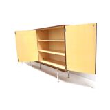 Vintage XXL burl walnut sideboard / high sideboard from the 60s