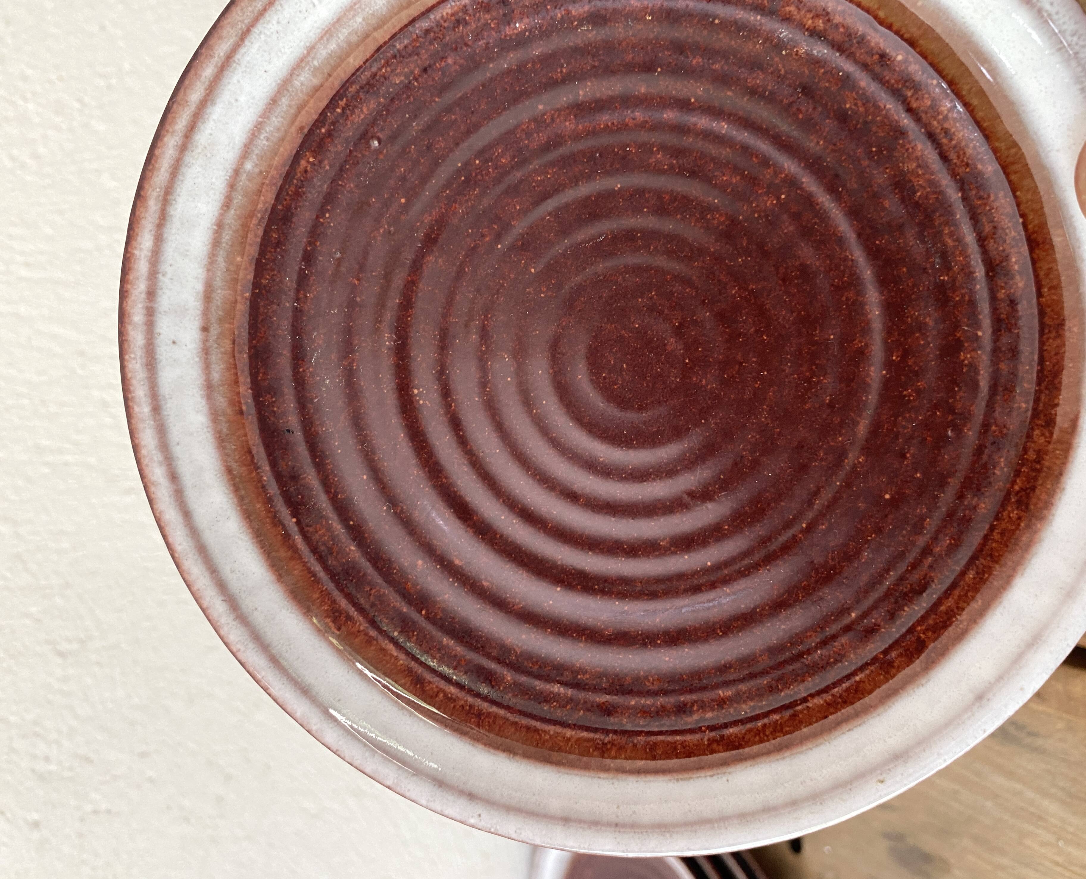 Set of 15 cm ceramic bread plates