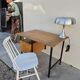 Vintage modernist design oak desk 1950s